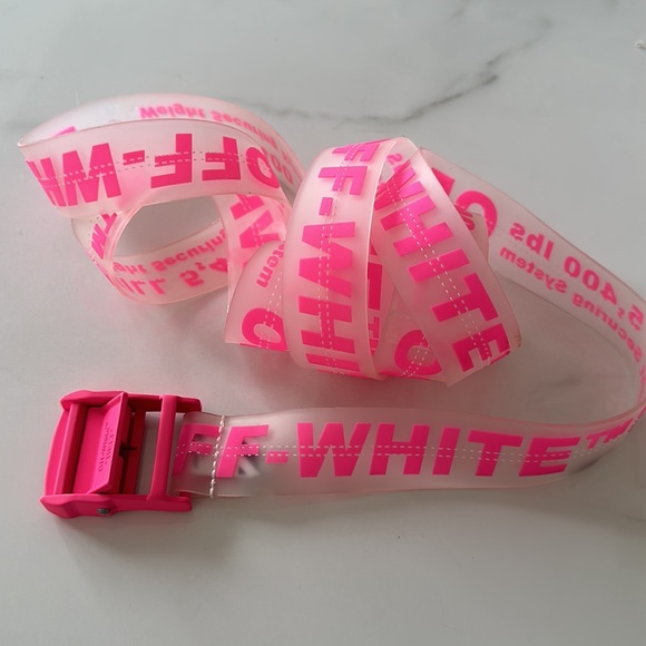 WOMENS RUBBER OFF-WHITE UTILITY BELT - Picture 4 of 5